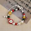 Elegant Handcrafted Ceramic Bead Bracelet With Animal Patterns Stretchy Design Travel Ethnic Wrist Accessory