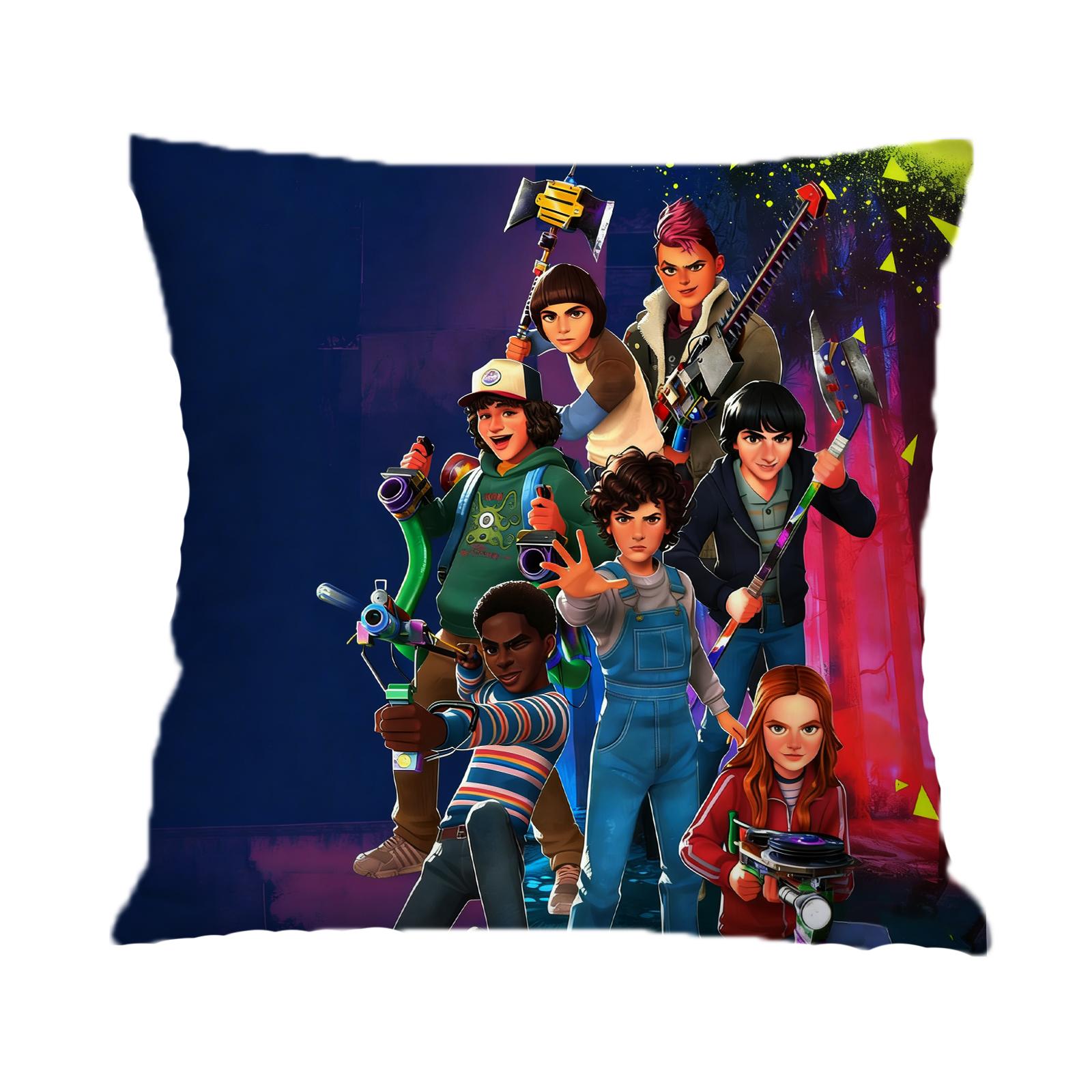 

Square Throw Pillow with Printed Design 40x40cm Includes Insert Cushion Soft Plush Fabric Decorative Cushion Cover for Home Sofa Bedroom one size