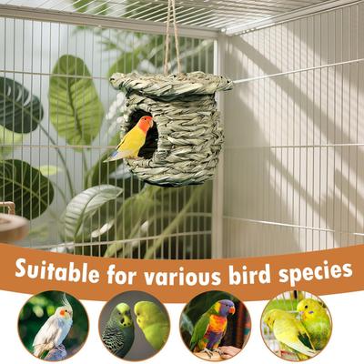 Vogelhaus für den Garten, Vogelhaus, Nistkasten für Spatzen, Wellensittiche, Papageien, Nymphensittiche, Finken, Kanarienvögel