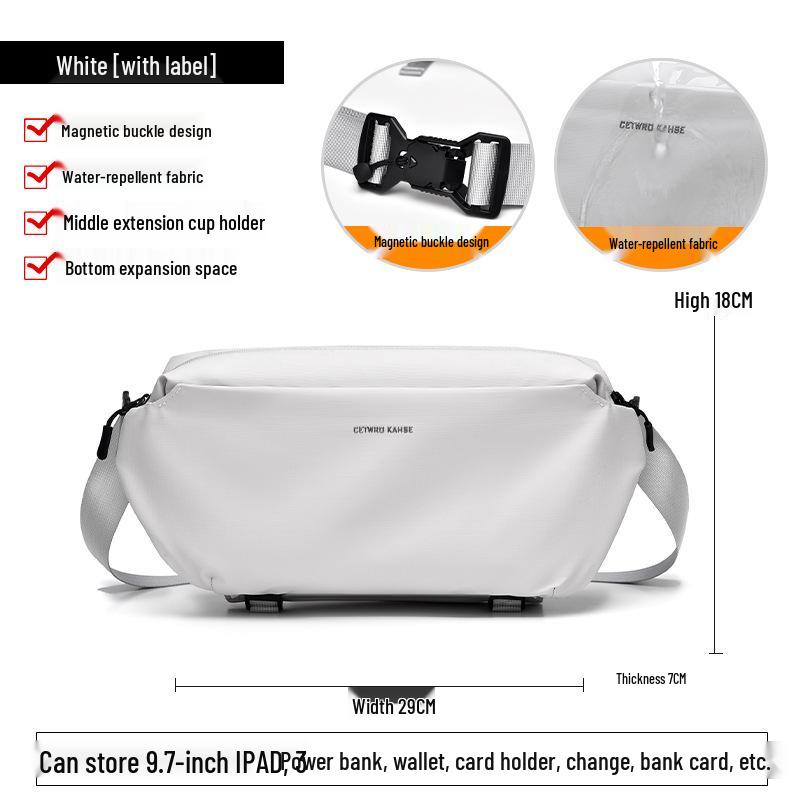 

Men s Trendy Fashion Crossbody Bag for Outdoor Sports, Travel, and Business - Large Capacity Chest Bag
