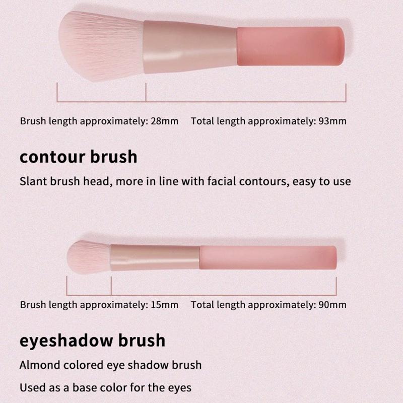 10Pcs Synthetic Makeup Brushes Professional Foundation Powder Concealers Eye Shadows Soft Handle for Face