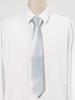 [Allegra K] Plain Tie, Regular Tie, 8cm, Glossy, Formal, Casual, Business, Wedding, Men's, Silver, 8cm