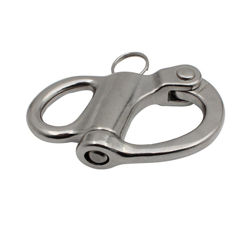 Jaw Swivel Snap Shackle Stainless Steel for Sailboats Spinnakers Halyards &Diving 35/52/69/96mm Snap Shackle