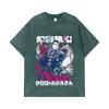 275 GSM Washed T-shirts 100% Cotton HXH V5 Chrollo Print Unisex Heavy Cotton T Shirt