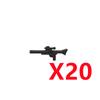 MOC War Building Blocks Movie Characters Soldier Weapons Accessories Rifle Heavy Demolition Pistol Mini Brick Gift Toy X018 DIY