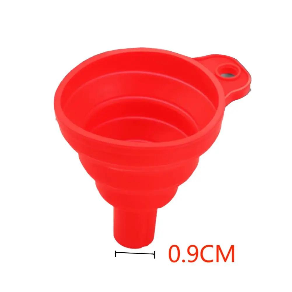 Collapsible Car Engine Funnel Silicone Liquid Funnel Washer Fluid Change Portable Auto Engine Oil Petrol Change Funnels