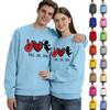 Men's Round Neck Long Sleeve Top, Unisex, Couple Casual Sports Top