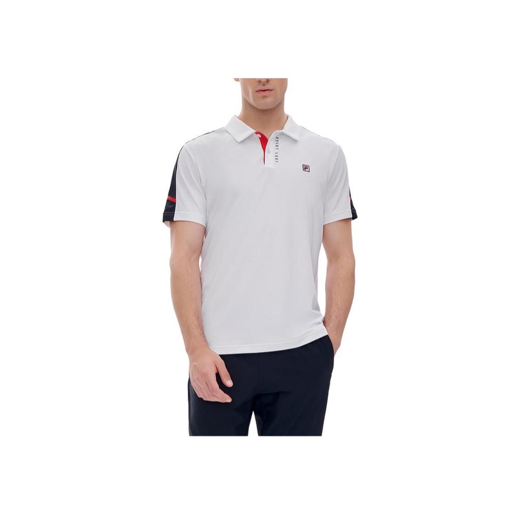 New FILA Athletics Polo Shirt Men's Jade White A11M223105FWT