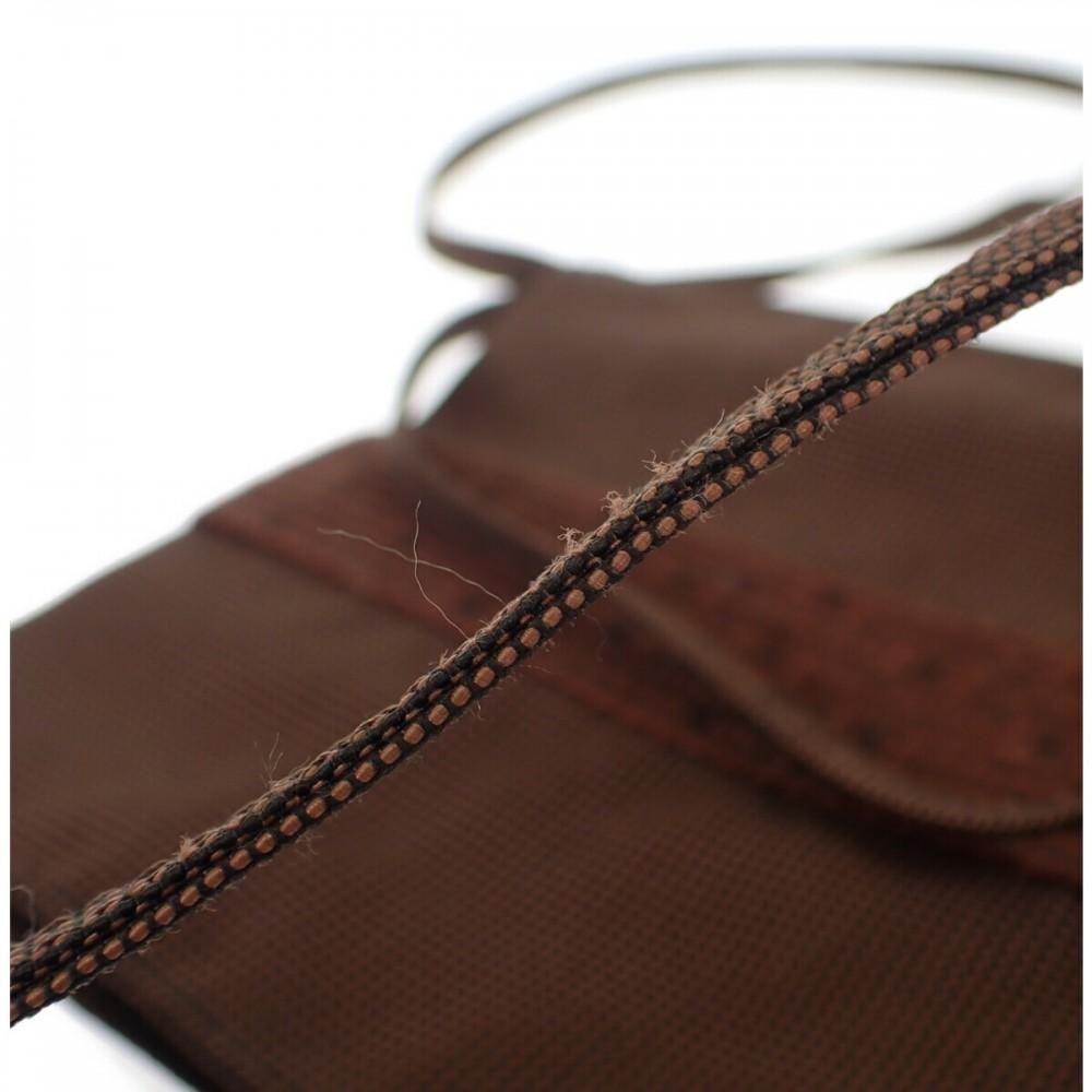 HERMES   Shoulder Bag Brown canvas Women
