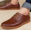 Premium Fashion Casual Pu Leather Men Business Shoes In Brown Black Blue Sizes 6-13