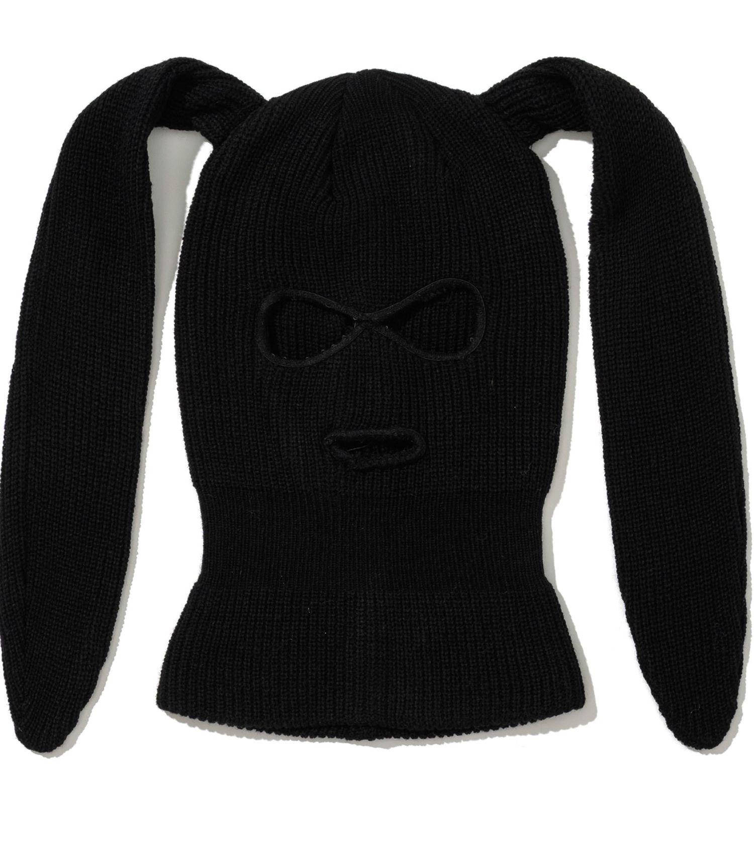 Bieseulaebis Bunny Ear Face Mask Black