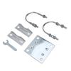 Antenna Mast Pipe Mount Stable Support Flexible Adjustment Aluminum Alloy Antenna Mast Bracket Mount for Roof Wall Set 2