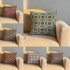 Moroccan Ethnic Pattern Cushion Cover Soft Reversible  Durable Pillow Cover  MultiScene Use for Home  Car Daily Comfort
