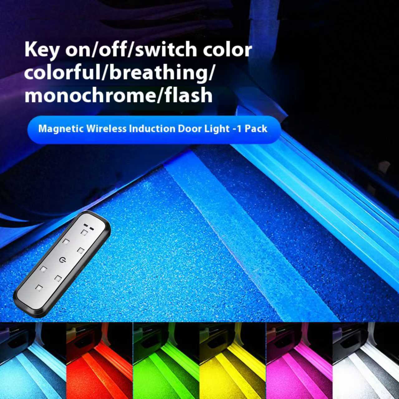 

Универсальный беспроводной атмосферный свет, приветственный свет, датчик света, свет для предотвращения столкновений, свет для движения вплотную за другим автомобилем