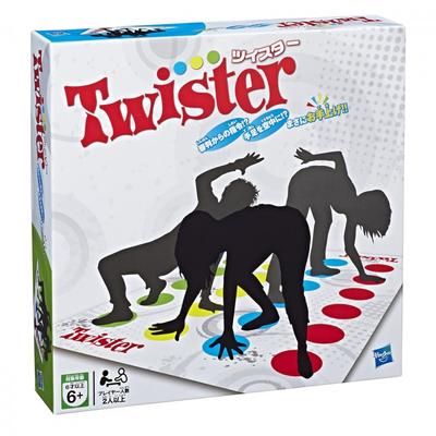Hasbro Twister Choice och Uppblåsbar ett partyspel för inomhus åldrar 6 och för två eller fler Familjedag autentisk produkt Spinner's Twister, barn,