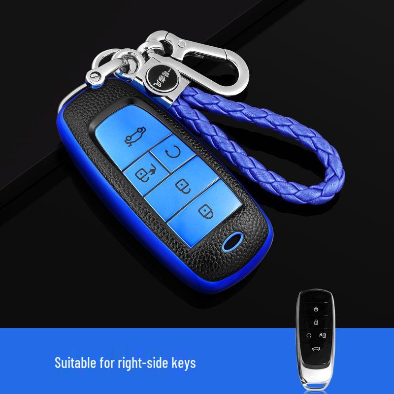 Compatible Key Case for GAC Trumpchi Aion Models AIONS, AIONV, AIONY, AIONLX - Full Protection Shell with Buckle