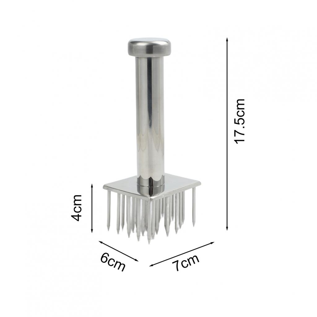 Breaks Down Tough Fibers 304 Stainless Steel Kitchen Tool Meat Tenderizer