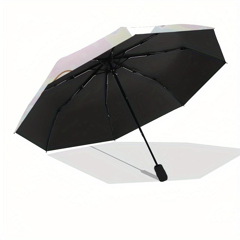 Sugar bunnies Automatic Open/Close Umbrella-Cute Umbrella with Cute Design, Portable 3-Fold Compact Umbrella for Men & Women, Halloween Chri