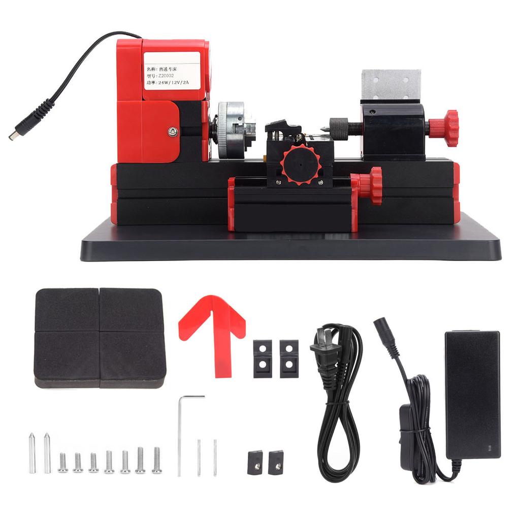 Mini Motorized Lathe Machine DIY Power Tool 20000rpm 24W Z20002 Mini Motorized Lathe Machine Power Tool Z20002 Mini Metal Lathe