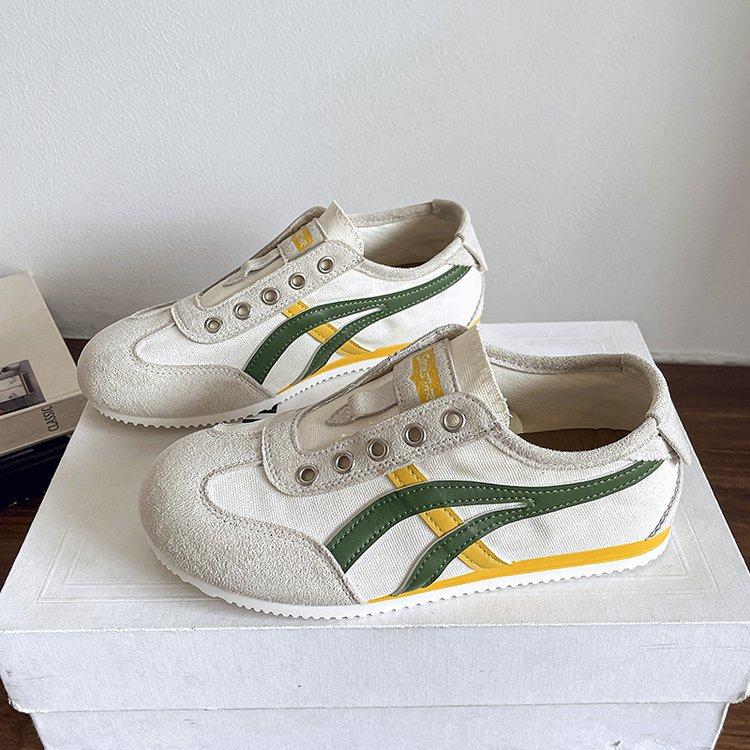 

Flat-bottomed German training shoes for women s 2025 summer new one-pedal lazy sports Forrest Gump shoes niche versatile canvas shoes 40