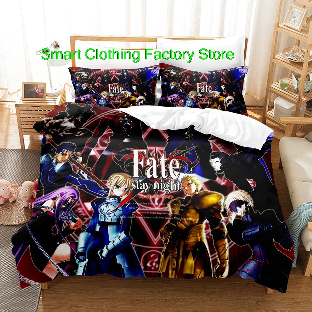 Fatestay Night Bedding Set Single Twin Full Queen King Size Bed Set Teenagers Bedroom Duvetcover Sets Fashion Bed Sheet Set
