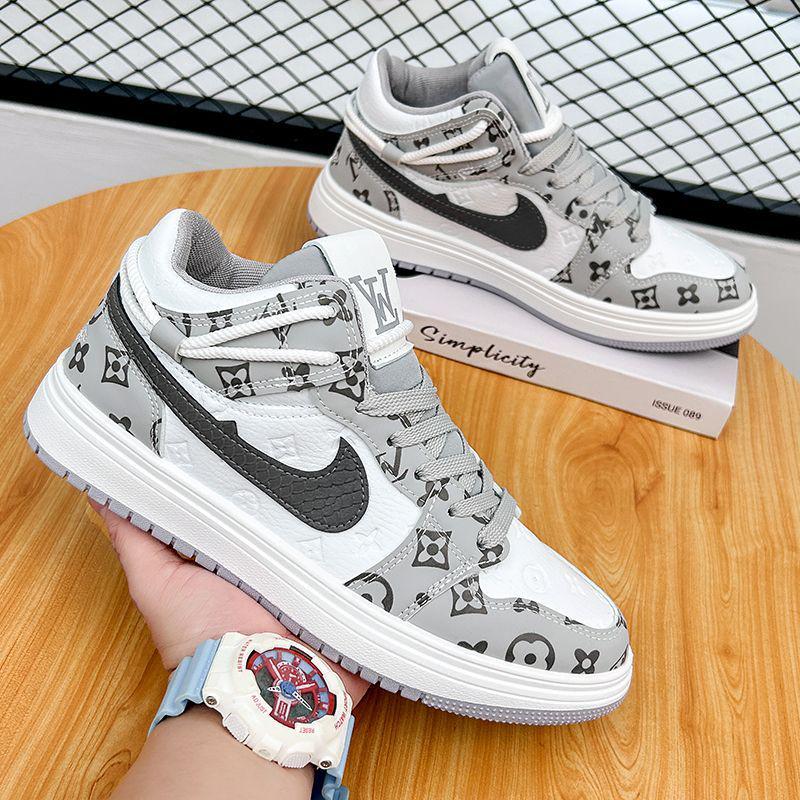 AJ Damen Air Force 1 High-Top Schwarz Weiß Panda Shadow Grey Sneaker