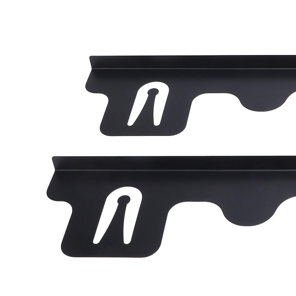 2PCS Stove Gap Fillers Stainless Steel 59.5CM Length Rain Proof Black Color Stove Counter Gap Covers for Kitchen