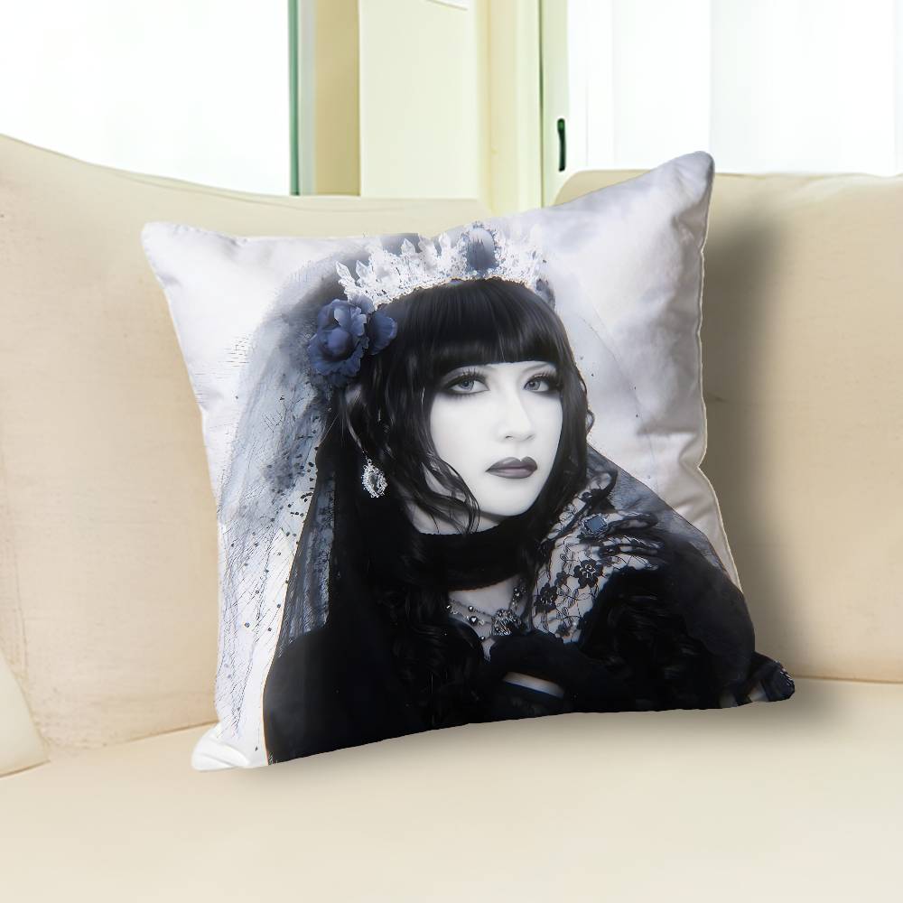 M-Mana Gothic M-Malice Mizer Various Sizes Square Pillow Case For Car Home Bedchamber Decor Custom Valentine gift