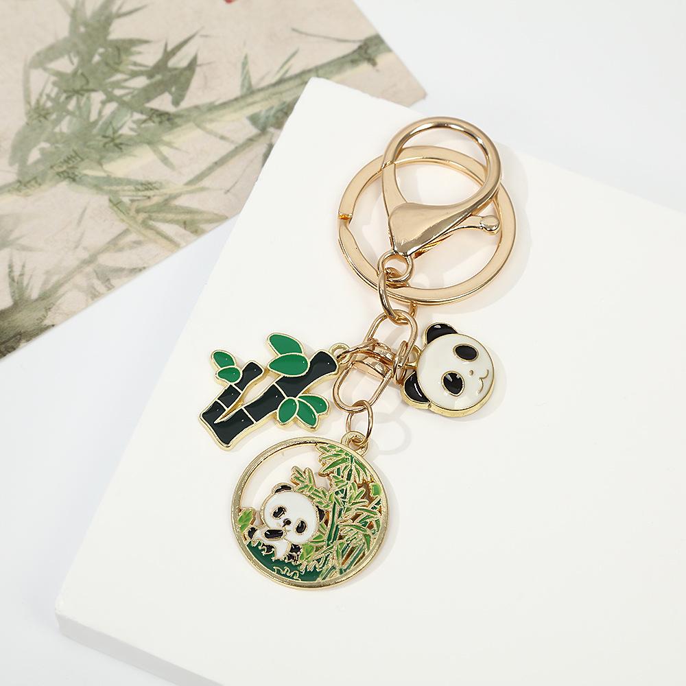 Panda Alloy Keychain Pendant Charm - Gift for Friends & Classmates, Bag Decoration