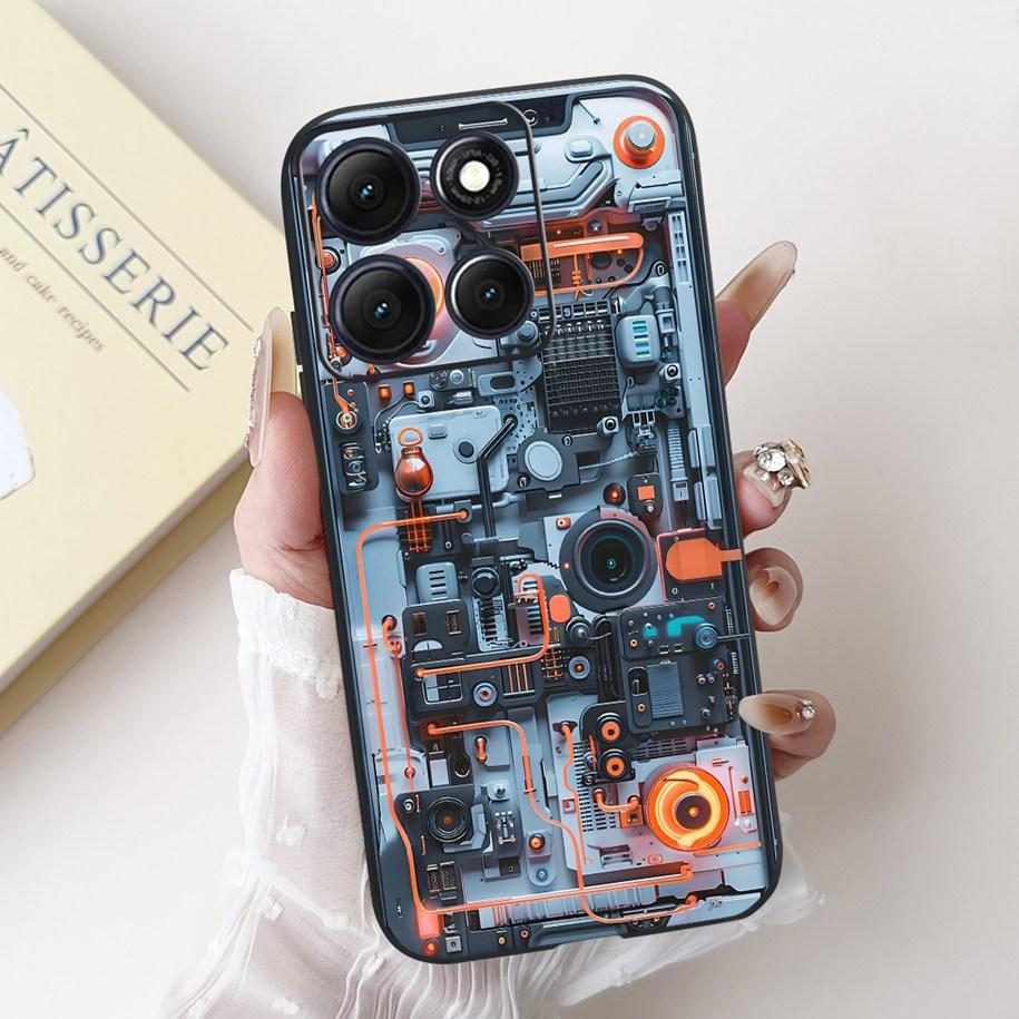 For Motorola Moto G86 Power Case Popular Flower Space Soft Black Silicone TPU Funda For Moto G86 Power 2025 Bumper G86Power Case