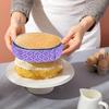 2 PCS Cake Strips for Even Baking, Pueple Baking Strips for Cake Pans, Cake Pan Wraps for Even Baking Pan Dampen Strip for Kitchen Bakery Restaurant