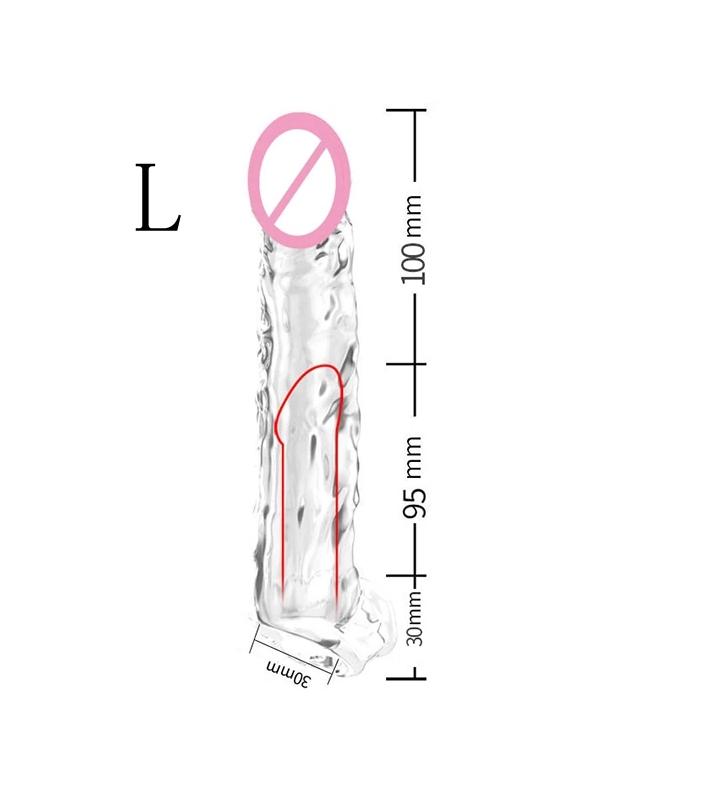 Men's Penis Extend Sleeve - Reusable Delay Ejaculation Sex Toy, Enhancer for Adult Intimacy