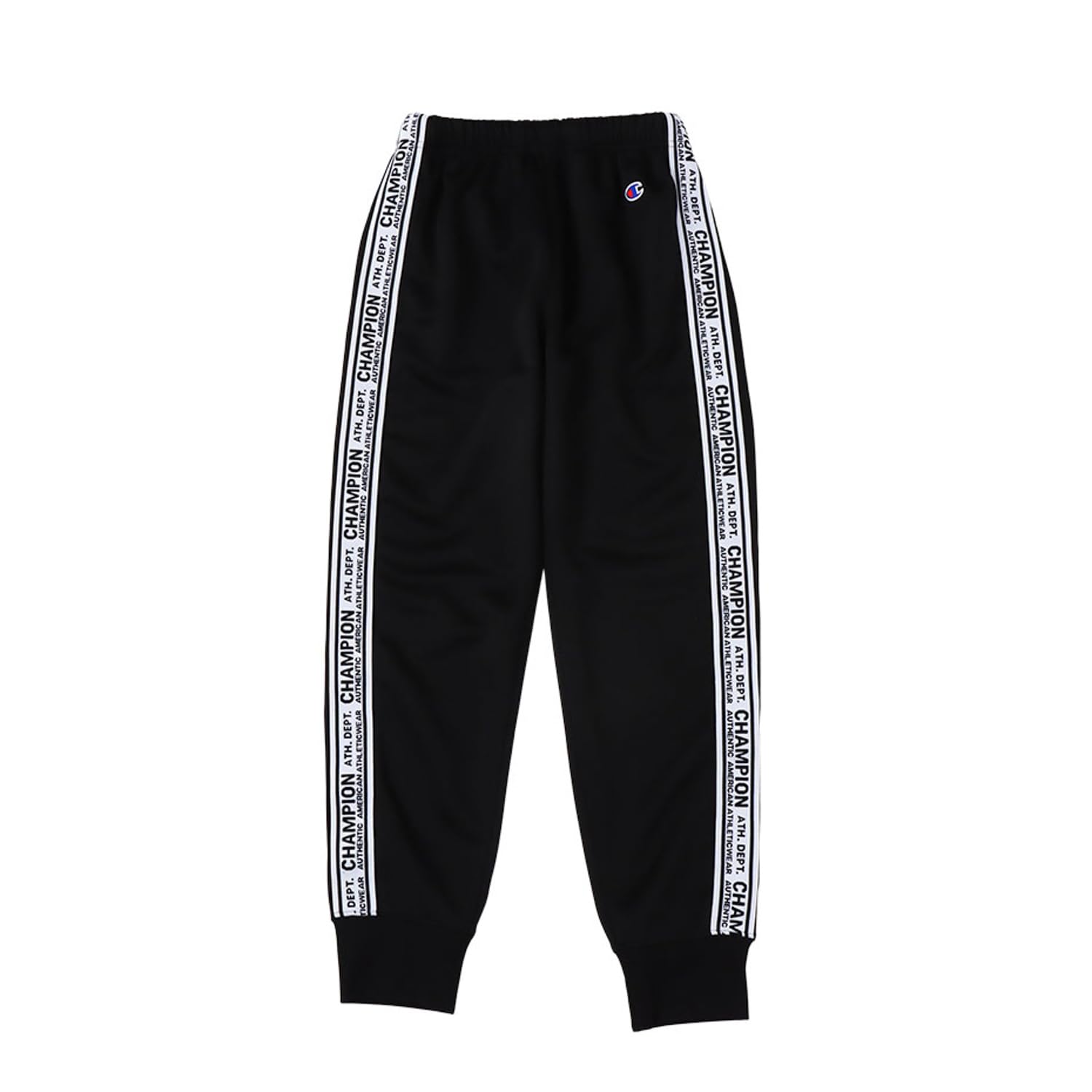 

Champion Graphic Logo Print Long Basic Black and White Kids Quick-Drying Pants, Sport, CK-ZSF01,