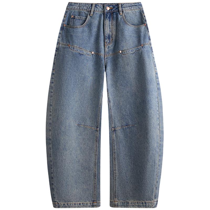 

Джинсы-шаровары NVG·YOUNG для мужчин, из хлопка с добавлением, свободного кроя 38