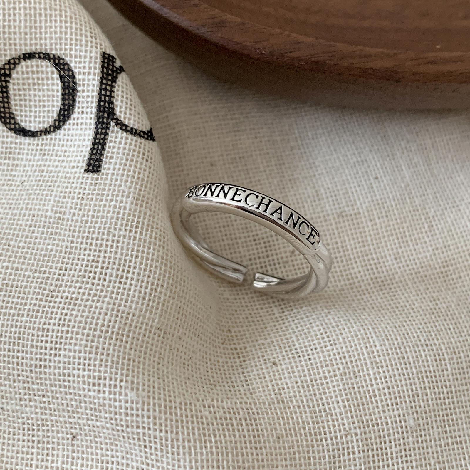 

Unique Inspired Retro Copper Letter Ring For Women With Adjustable Design J6086