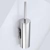 Stainless Steel Wall-Mounted Toilet Brush Set, Punch-Free & Odor-Proof.