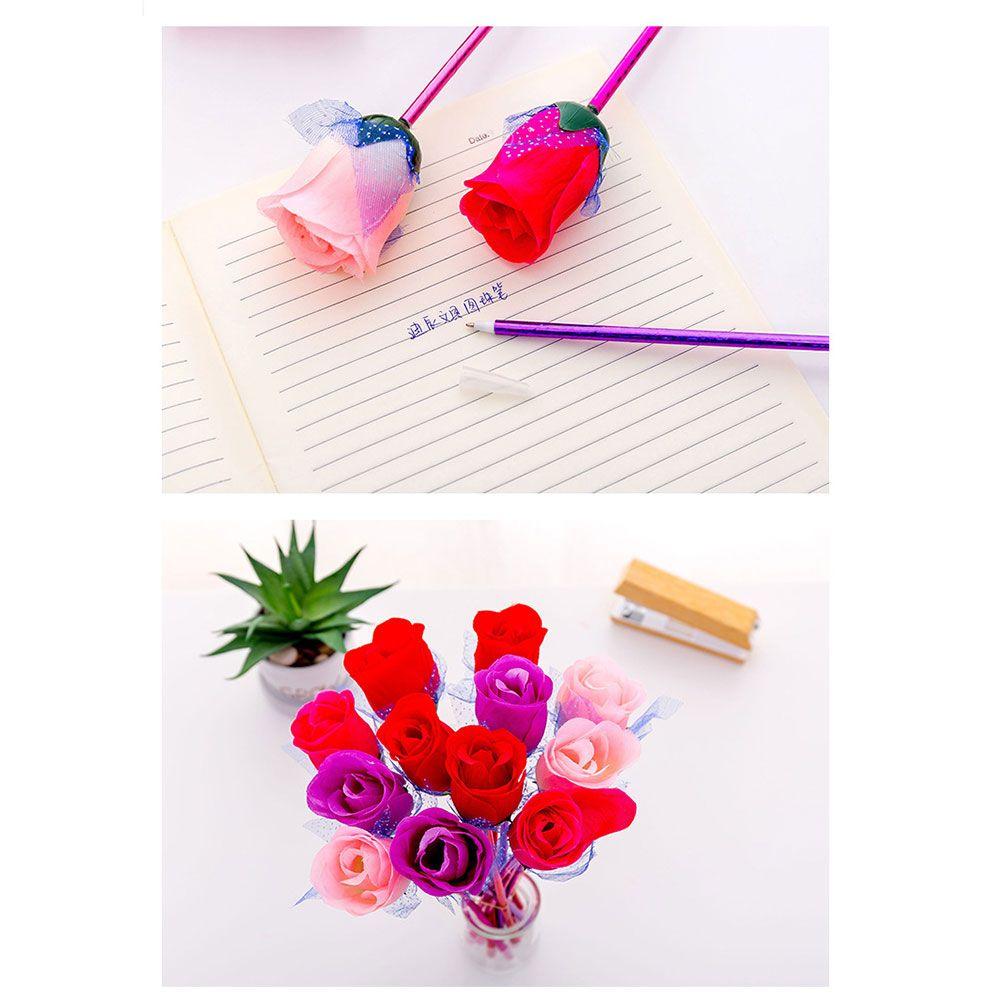 New Students School Ballpoint Pen Stationery Valentine's Day Rose Flower
