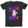 Little Miss Pre-K Shirt Unicorn Back To School Girls T-Shirt Sweatshirt Hoodie Tanktop for Men Women Kids Black
