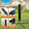 Badminton Net, Height Adjustable Volleyball Net, 20ft Wide Foldable Pickleball Net, Portable Tennis Net Set with Poles, Stand, Bag, Rackets, Nylon