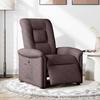 VidaXL Electric Recliner Dark Brown Fabric, Electric Chair for Elderly, Recliner, 3303239