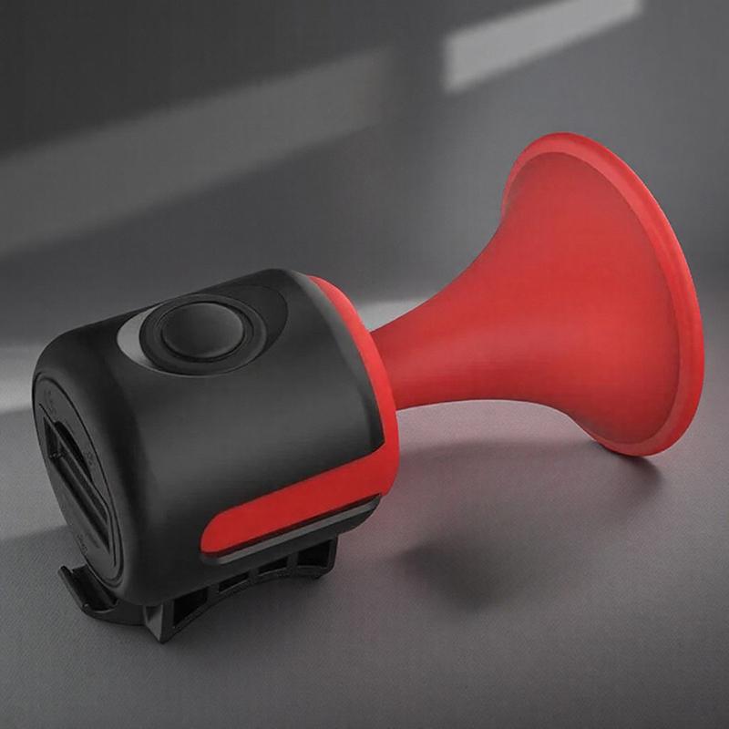 

Bicycle Bell Electronic Horn Loud Warning Sound Abs 120Db Safety Electric Bell Ipx4 Speaker Alarm Ring For Scooter Road Bike красный
