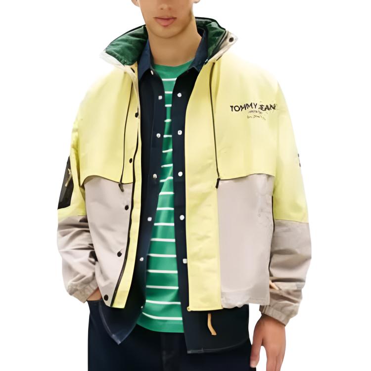 Tommy Hilfiger Logo Loose Waterproof Jacket Men jackets DM0DM22739-PKE