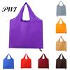 Colorful Shopping Bag Vibrant Color Reusable Foldable Grocery Large Capacity Portable Handbag for Outdoor Travel Tote