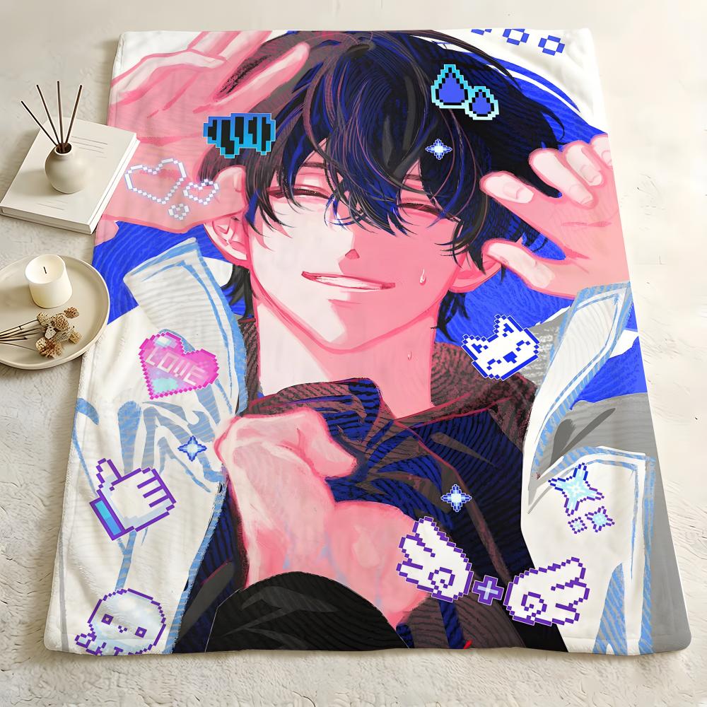 Novel O-Omniscient R-Reader Throw Flannel Blanket Skin Soft Suitable for Sofa Living Room Bed Travel and Gifts