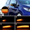 LED Smoked Amber Sequential Turn Signal Light Blinker Side Mirror Indicator For Ford Fiesta MK7 B-Max 2008-2017 Ford Accessories