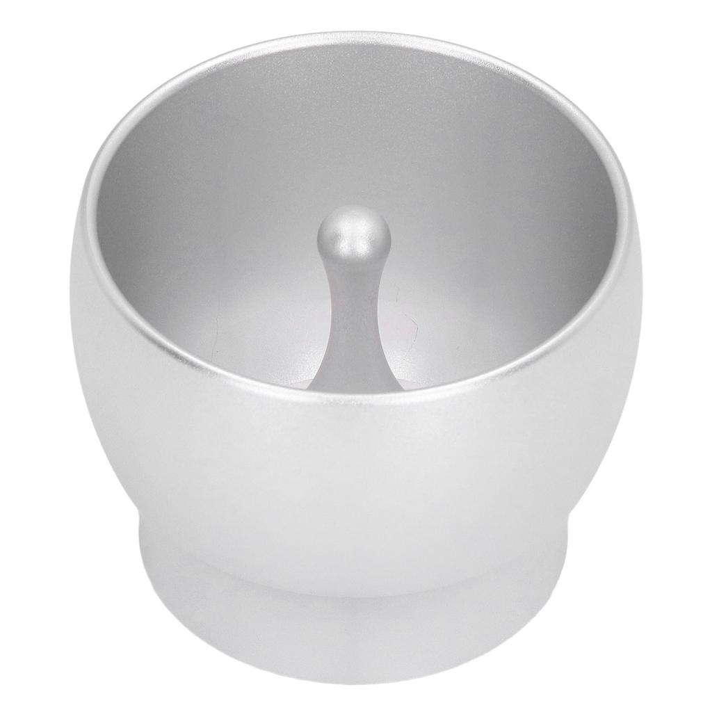 Coffee Powder Container Aluminum Dosing Cup Coffee Anti Flying Dust Powder Cup for KitchenSilver