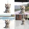 Acrylic Trendy Flat Cat Pendant For Fashionable Car Interior Accessories