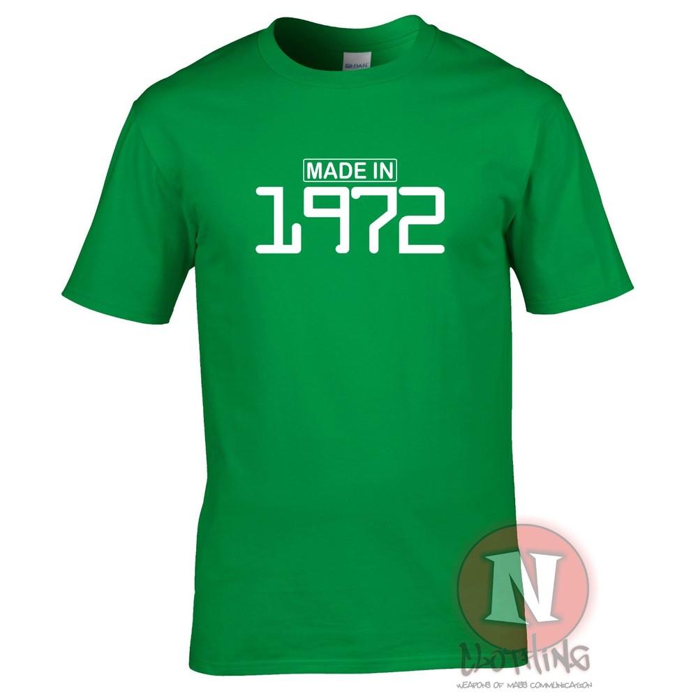 Made In 1972 TShirt Birthday Celebration Funny Party Present Gift Teeshirt