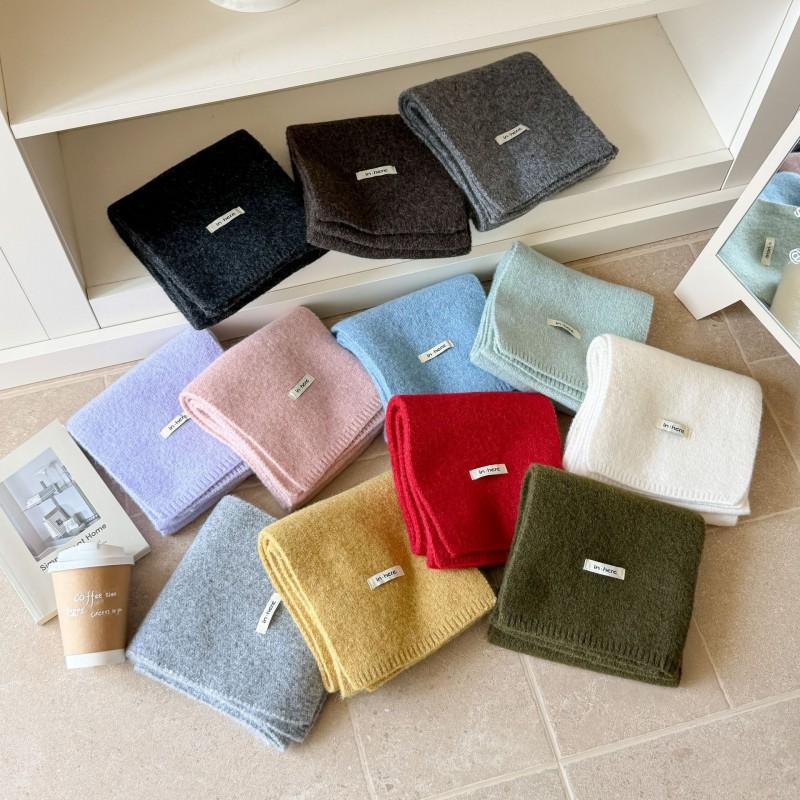 Womens Wool Blend Knit Scarf Thick Warm Long Winter Neck Wrap Students Couples Fashion Accessory