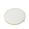 Schmuck-Display-Tablett Rund mit Metallrand Weich für Boutique-Theke